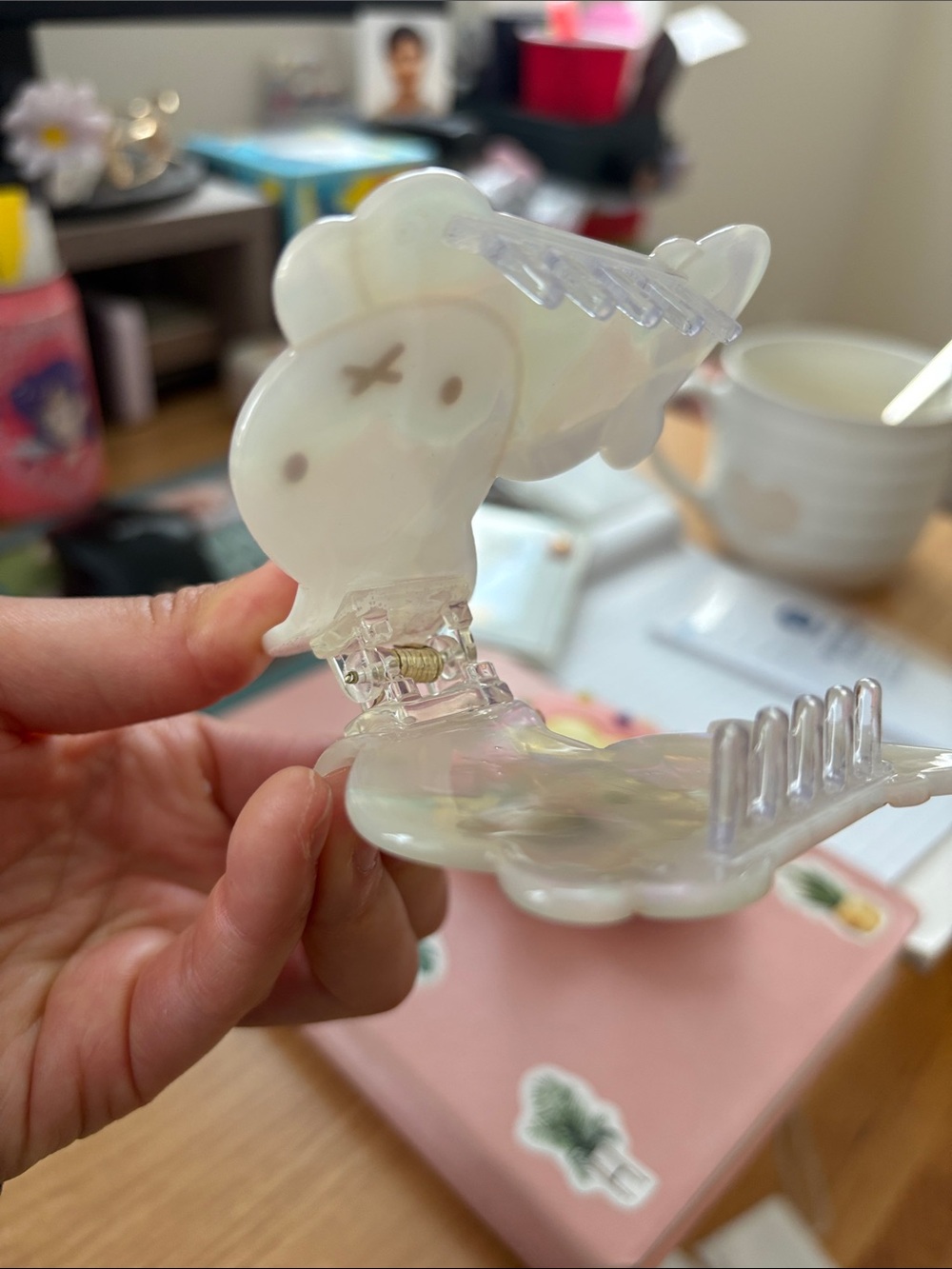 Iridescent Miffy Hairclip - Picture 2 of 2